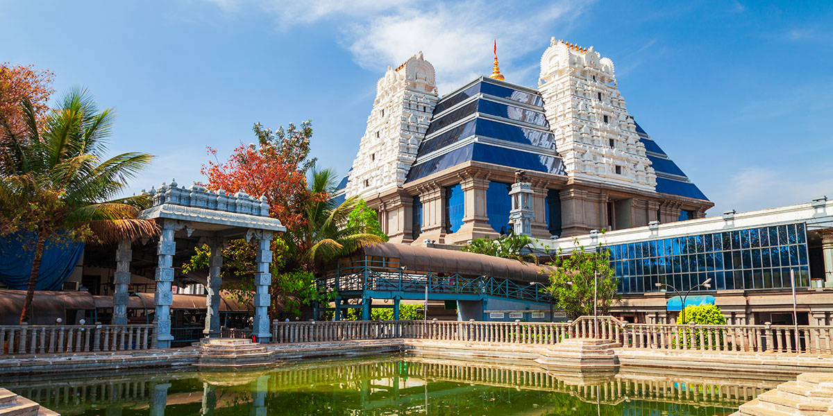 Sri,Radha,Krishna,Temple,Is,Located,At,Bangalore,In,India,